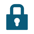 a secure lock icon